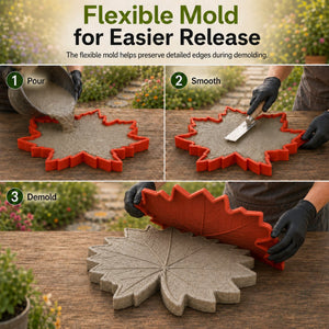 Reusable Decorative Garden Stepping Stone Mold
