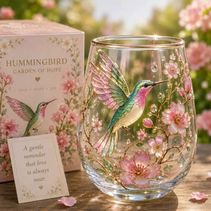 🌸🌿Garden Morning Bliss Glass Tea Cup☀️☕