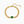 European and American style 14k gold plated necklace and bracelet set, versatile, light luxury polished chain, high-end emerald bracelet