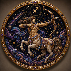 🔥 LAST DAY 49% OFF – ✨ Premium 3D Pearl 12 Zodiac Signs Art Kit | Luxury Flocked Canvas with Scratch-Resistant Non-Fading Pearl Beads DIY Handmade Astrology Decor ♈🌙💎