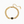 European and American style 14k gold plated necklace and bracelet set, versatile, light luxury polished chain, high-end emerald bracelet