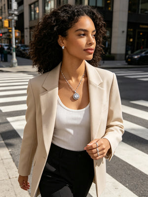 "Elevate Your Everyday: 3-Piece Gemstone Jewelry Set - Necklace, Earrings & Ring"