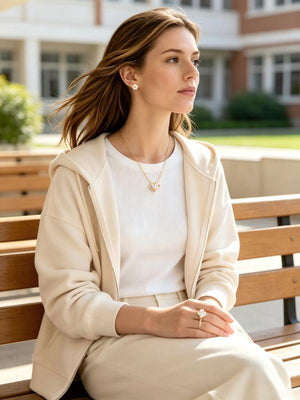 3Pcs Heart Planet 925 Sterling Silver Jewelry Set, Heart Saturn CZ Necklace Stud Earrings Adjustable Open Ring Gift For Women