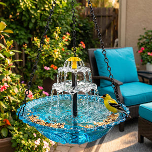 🎁Solar Cascade Hanging Bird Bath Fountain