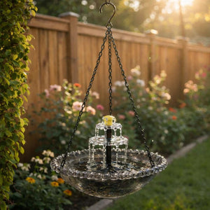 🎁Solar Cascade Hanging Bird Bath Fountain