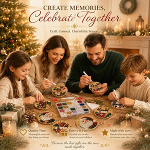 6Pcs/12Pcs Christmas DIY Diamond Painting Ornaments Kit for Holiday Home Decor
