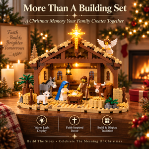🎁 🎁Build The Christmas Story – Nativity Scene Building Block Set