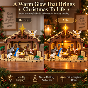 🎁 🎁Build The Christmas Story – Nativity Scene Building Block Set