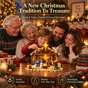 🎁 🎁Build The Christmas Story – Nativity Scene Building Block Set