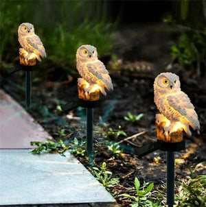 Solar Owl Garden Decorative Landscape Light