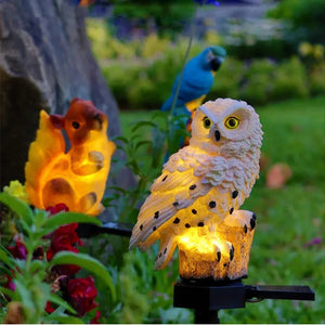 Solar Owl Garden Decorative Landscape Light