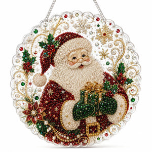 🔥Last Day 49% OFF-🎄Christmas Diamond Art Hanging Ornament Kit