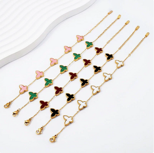 Dainty Butterfly 3Pcs Jewelry Set | 18K Gold Waterproof Matching Necklace Earring Bracelet