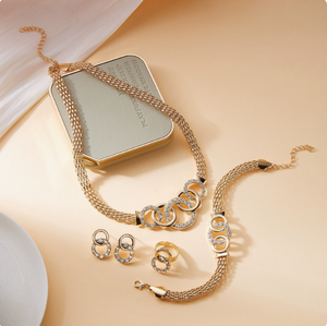 Lightweight All-Day Comfort | Hypoallergenic 4-Piece Jewelry Set