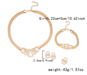 Lightweight All-Day Comfort | Hypoallergenic 4-Piece Jewelry Set