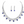 Sapphire Blue Teardrop Choker Necklace Earrings Set