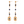 Vintage Radiant Rectangular Lapis Gemstone 3Pcs Jewelry Set, Adjustable Gold Beaded Necklace Bracelet Long Drop Earring Set