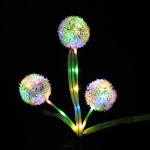 Ground stake outdoor waterproof solar dandelion onion ball light - park, square, courtyard, garden decorative lawn light
