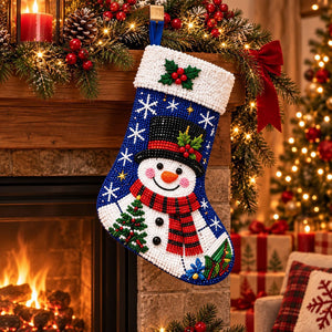 DIY Diamond Painting Christmas Stocking Kit | Complete Handmade Craft Supplies for Christmas Home Decor