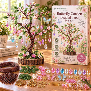 Beaded Tree DIY Craft Kit | Relaxing Handmade Art Project for Elegant Home Table Decor & Meaningful Gift
