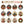 6Pcs/12Pcs Christmas DIY Diamond Painting Ornaments Kit for Holiday Home Decor