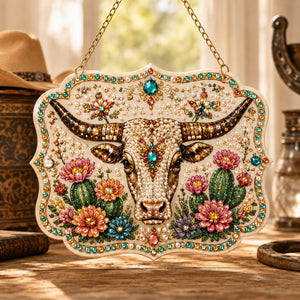 DIY Western Bead Art Wall Plaque - Horse, Cowboy Boot & Horseshoe Hanging Decor