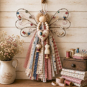 DIY Farmhouse Angel Craft Kit | All-in-One Set to Make Your Own Large Handmade Angel Wall Hanging Decor