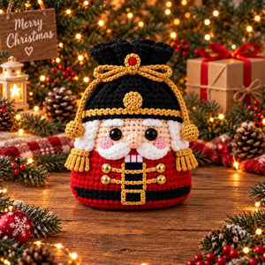 Handmade Crochet Christmas Gift Pouch | Cute Character Drawstring Treat Bag, Reusable Holiday Candy & Small Gift Sack for Christmas Decor & Gift Giving