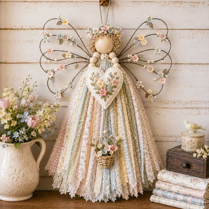 DIY Farmhouse Angel Craft Kit | All-in-One Set to Make Your Own Large Handmade Angel Wall Hanging Decor