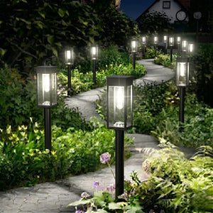 Solar Pathway Lights — Outdoor Garden & Walkway Fixtures
