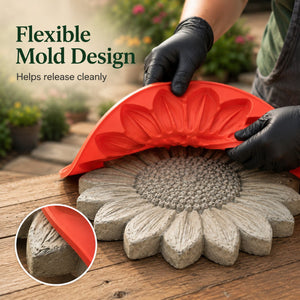 💥 LAST DAY 70% OFF - 🌻 Reusable Sunflower Stepping Stone Mold (📦Buy 2 Free Shipping)