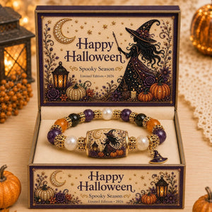 🎃 Limited Edition Halloween Beaded Bracelet Set | Spooky Cute Gift Jewelry