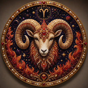 🔥 LAST DAY 49% OFF – ✨ Premium 3D Pearl 12 Zodiac Signs Art Kit | Luxury Flocked Canvas with Scratch-Resistant Non-Fading Pearl Beads DIY Handmade Astrology Decor ♈🌙💎
