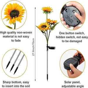 🌞Solar LED Sunflower Garden Lights-29.6inch/74cm