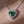 Heart Emerald Halo 4Pcs Matching Silver Jewelry Set